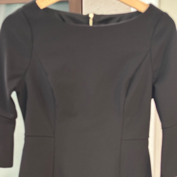 White House Black Market Bell Sleeve Sheath Dress - Black Size 2P - Picture 6 of 12